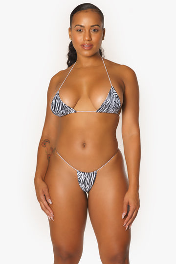 Zebra Micro Mini Bikini Set